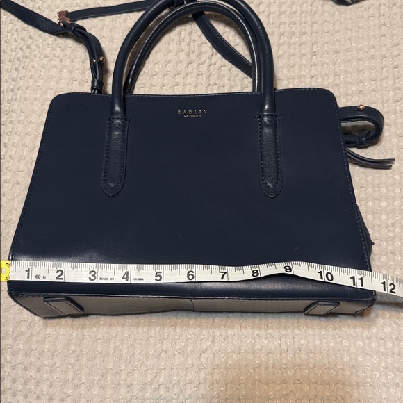 Radley London Navy Blue Leather Handbag - Picture 15 of 16